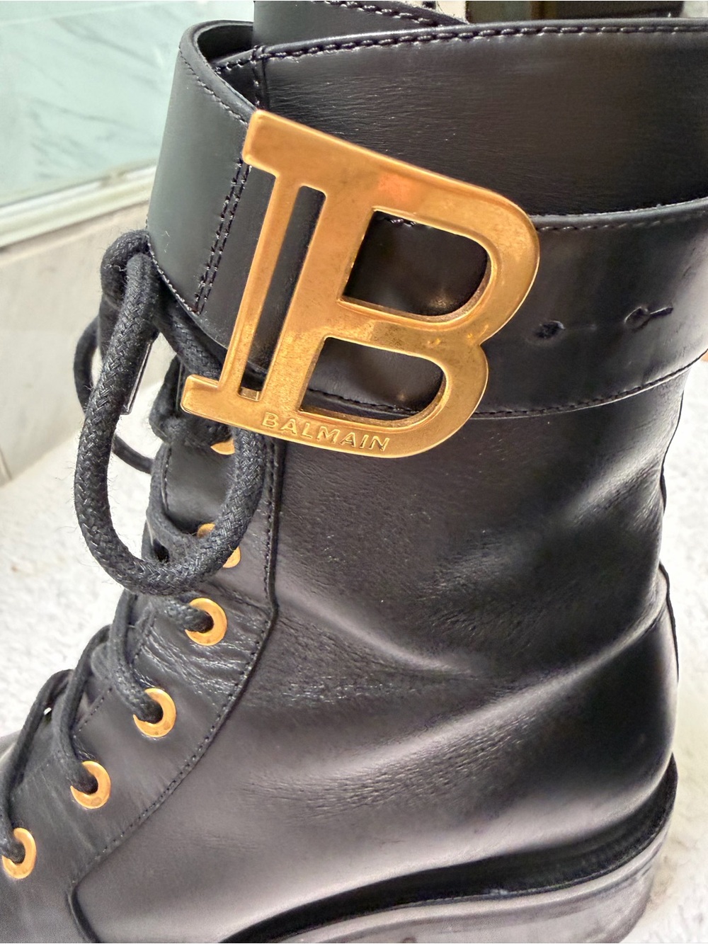 Balmain Ranger Combat Boots - Picture 14 of 15